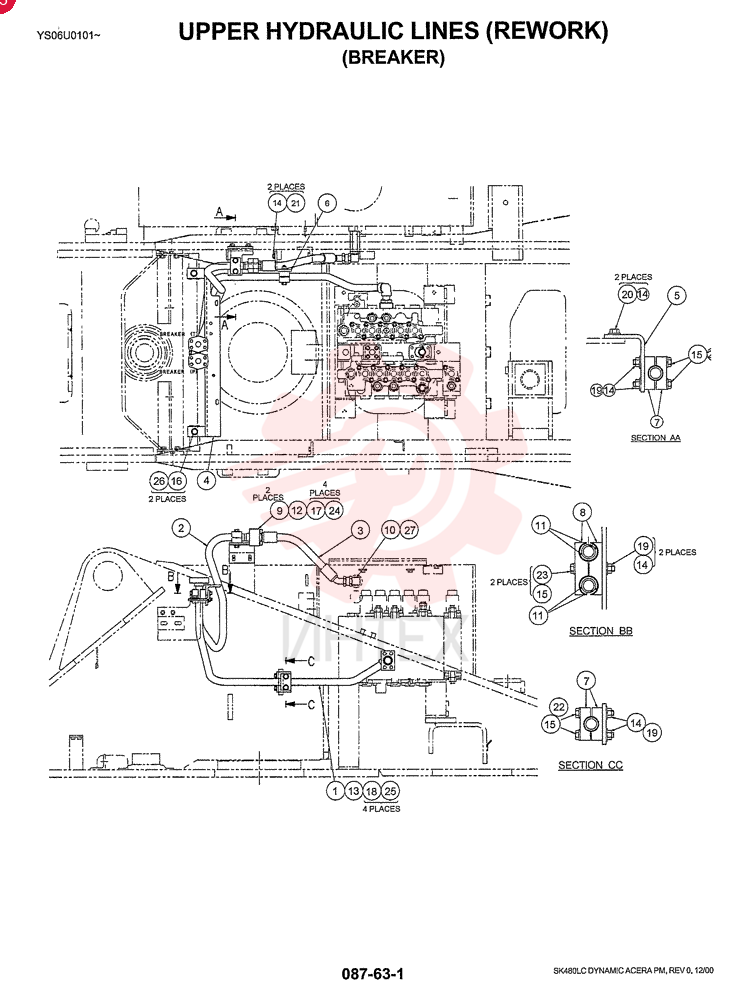 HYD LINES, UPPER (BREAKER) LS03H00005F1