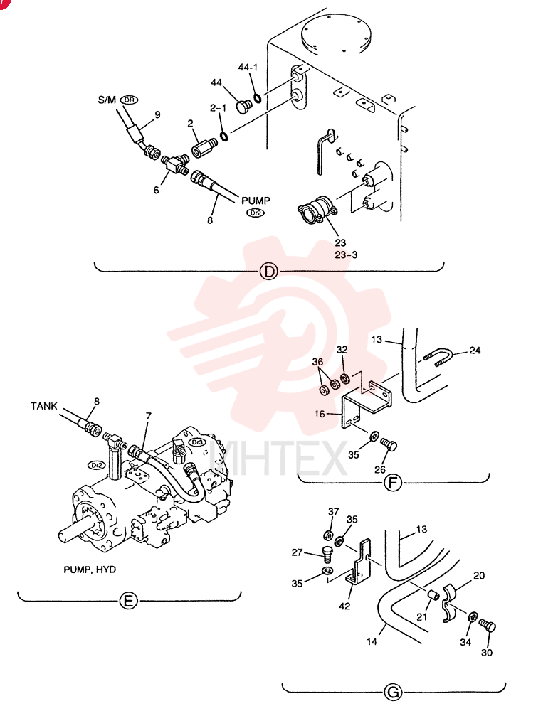 HYD LINES, UPPER (STD) LS32H00002F1 (3)