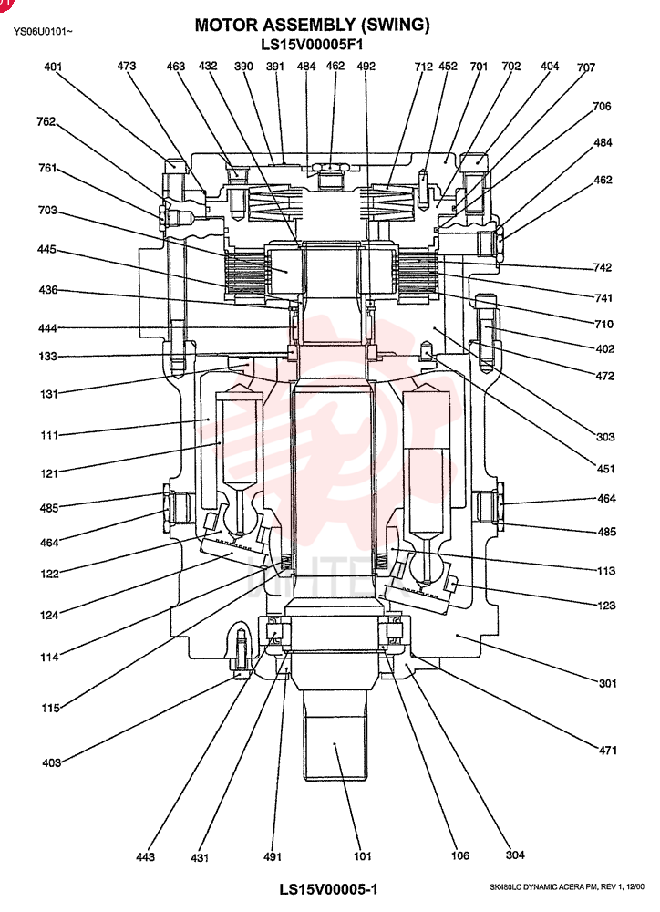 HYDRAULIC MOTOR LS15V00005F1