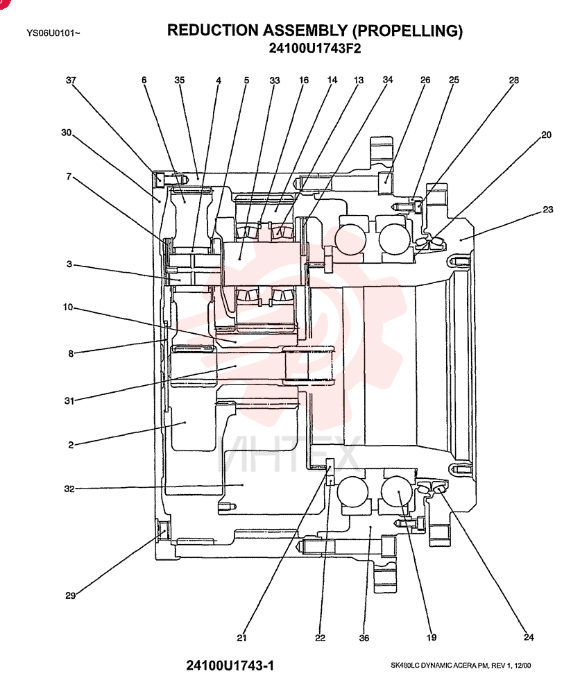 HYDRAULIC MOTOR 24100U1743F2