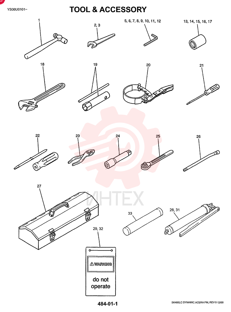 TOOL & ACCESSORY (STD), QTY-F1: F1, QTY-F3: -