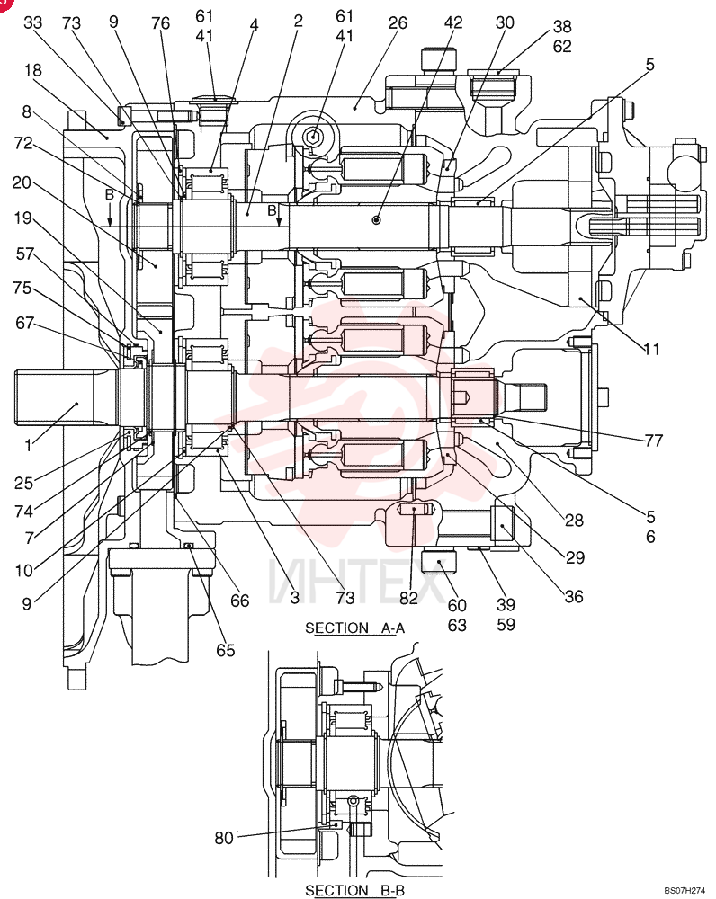 HYDRAULIC PUMP LS10V00017F1 (2)