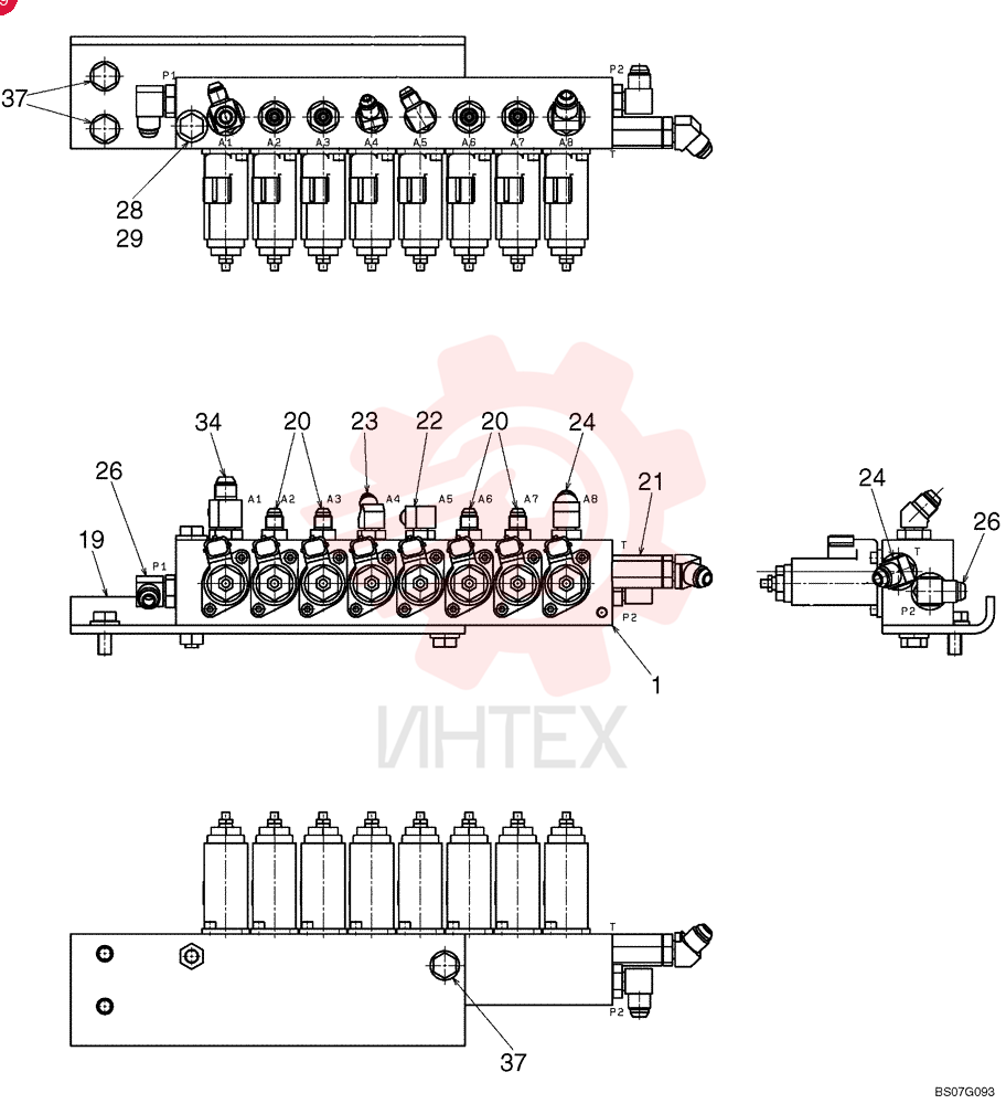 HYDRAULIC VALVE YN35V00047F1 (3)