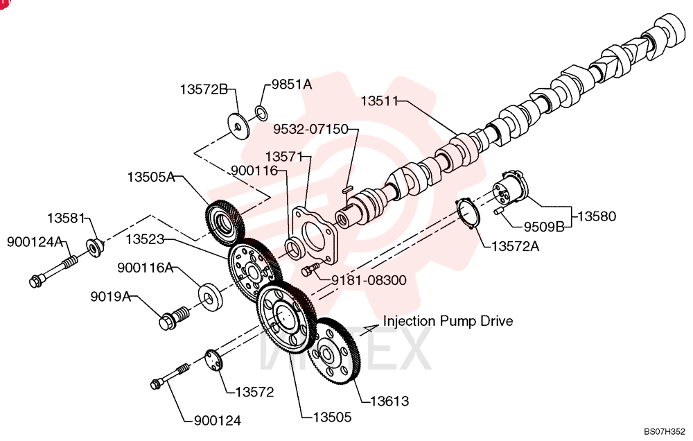 IDLER GEAR VH135052090D