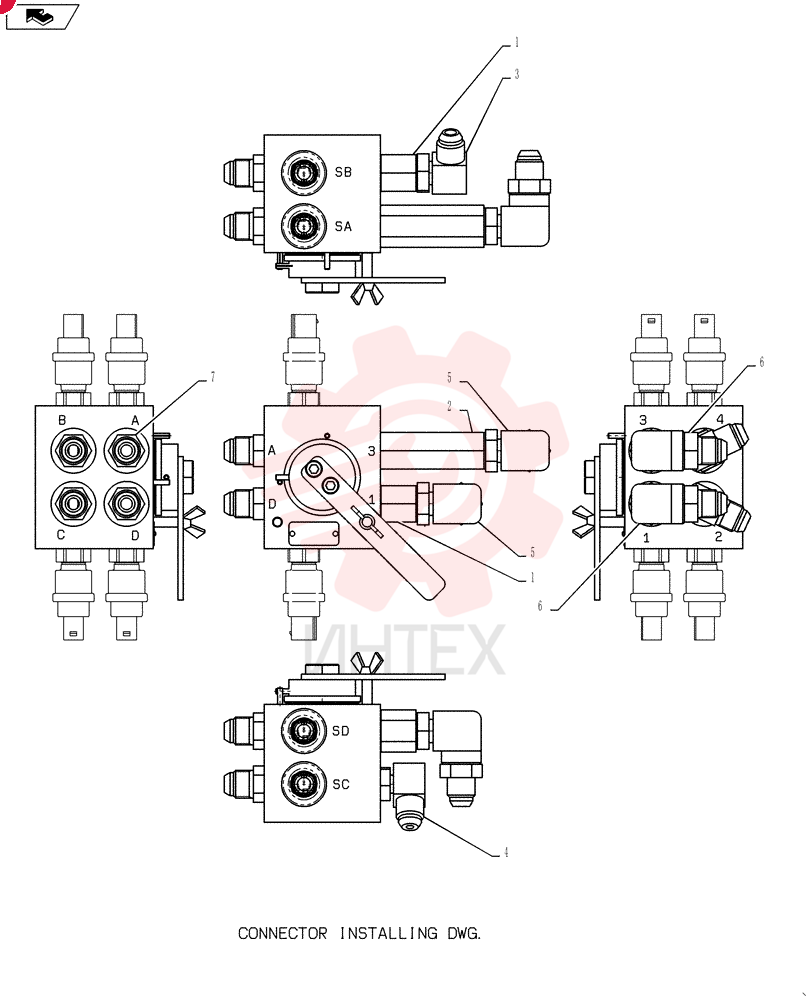 HYD CONNECTOR 2444Z2516