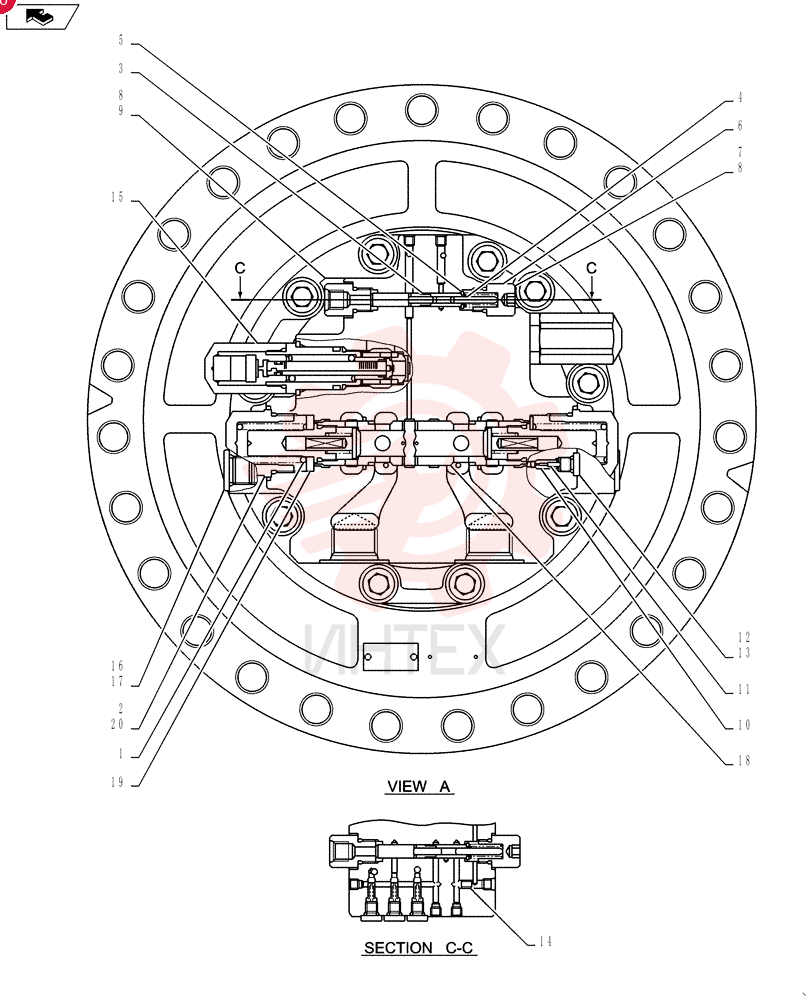 HYDRAULIC MOTOR LS15V00022F4 (1)