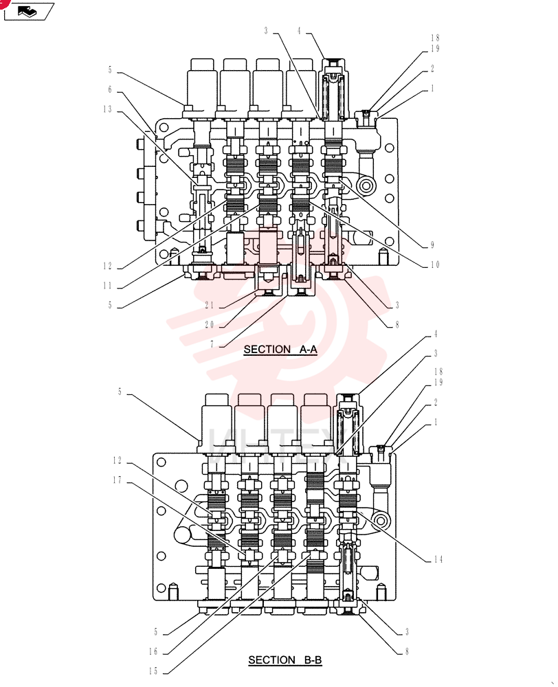 HYDRAULIC VALVE LS30V00017F1 (4)