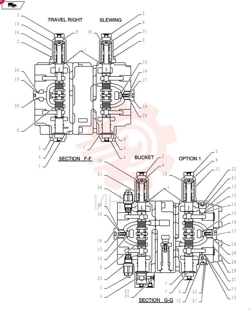 HYDRAULIC VALVE LS30V00017F1 (6)