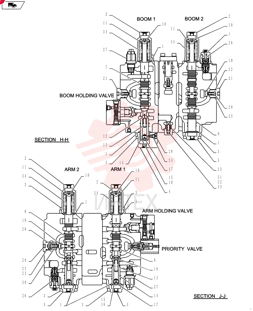 HYDRAULIC VALVE LS30V00017F1 (8)