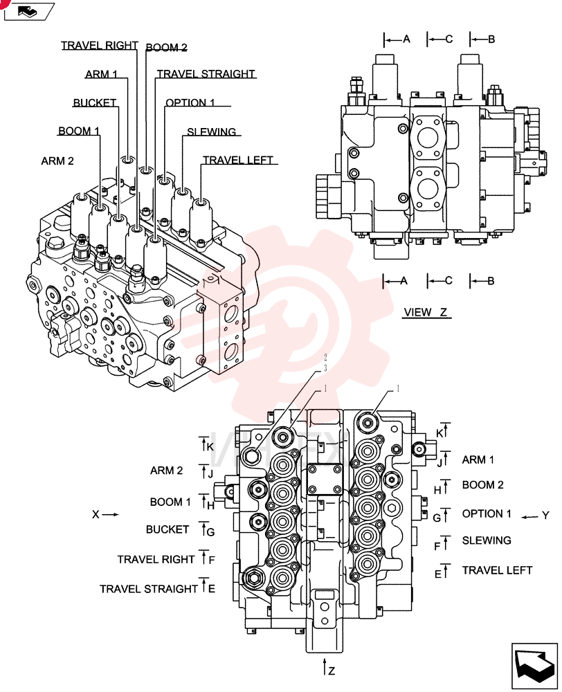 HYDRAULIC VALVE LS30V00017F1 (2)
