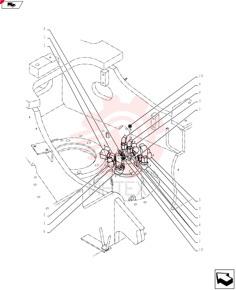 HYD CONNECTOR 2444Z2891
