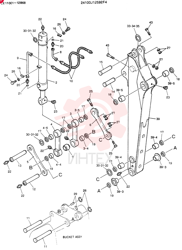 ARM ASSY, 1.73M 24100J12592F4