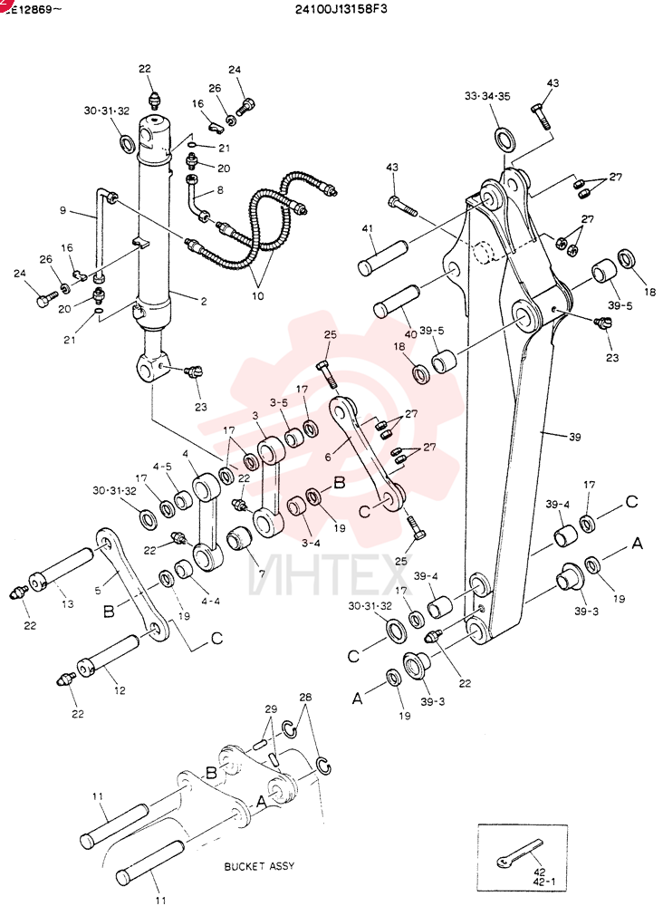 ARM ASSY. 1.73M 24100J13158F3