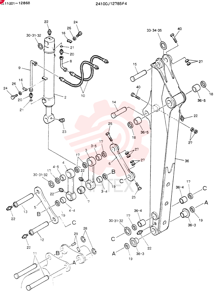 ARM ASSY, 2. 15M 24100J12785F4