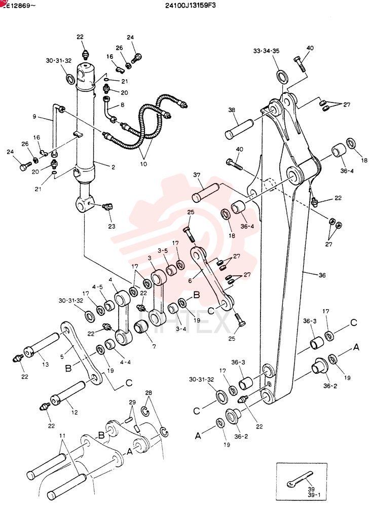 ARM ASSY. 2. 15M 24100J13159F3