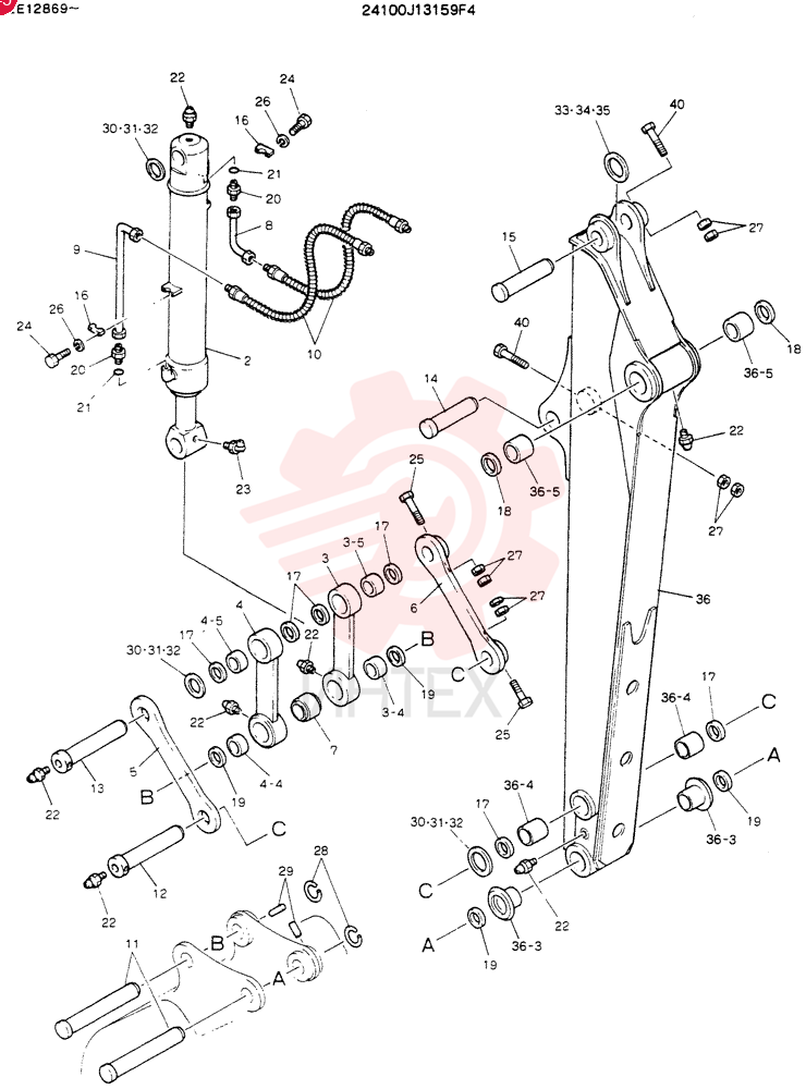 ARM ASSY, 2. 15M 24100J13159F4