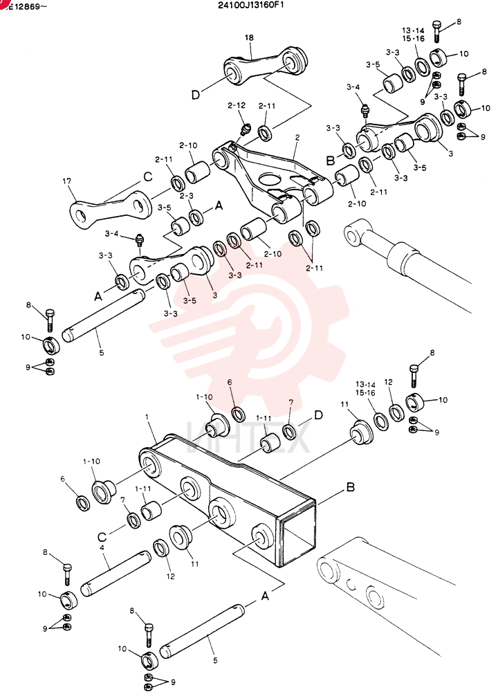 ARM ASSY. EXTENSION 24100J13160F1