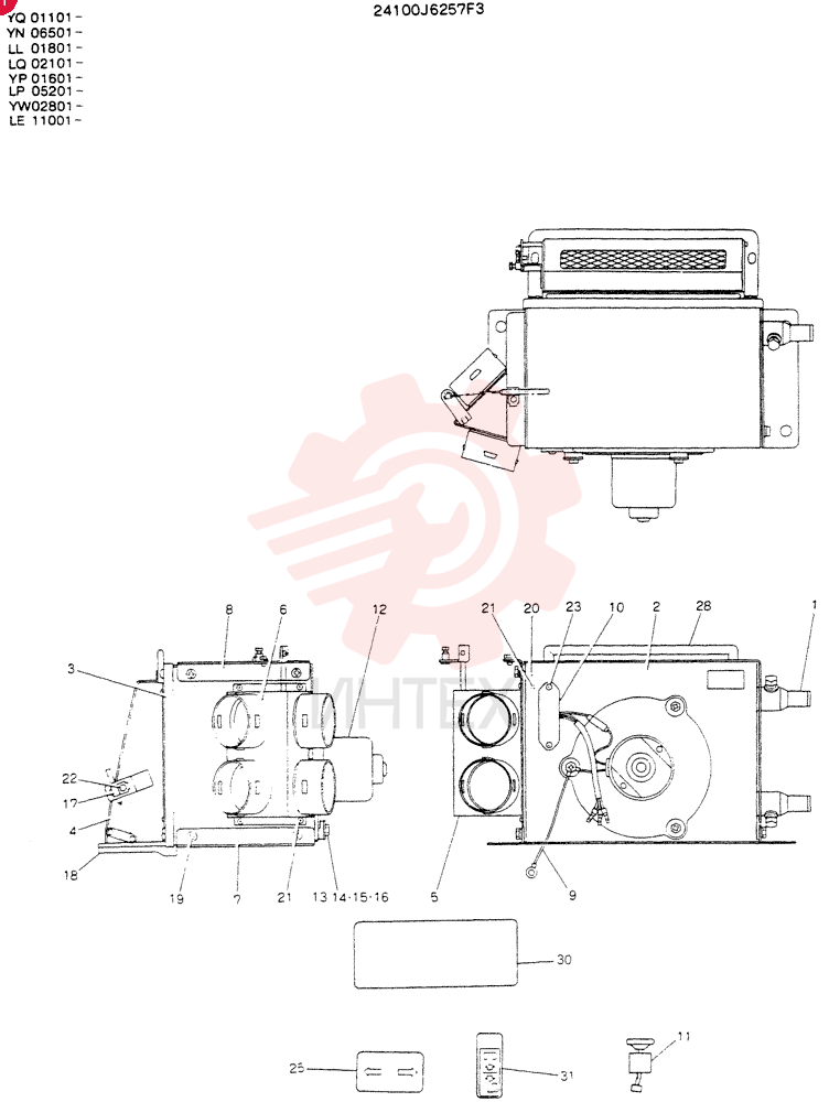 HEATER 24100J6257F3