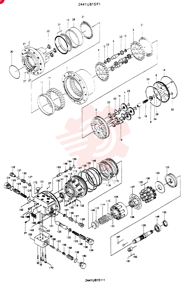 HYDRAULIC MOTOR 2441U815F1