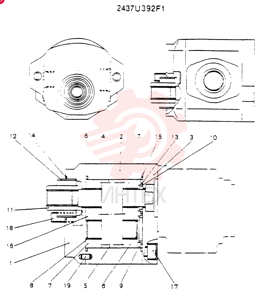 HYDRAULIC PUMP 2437U392F1