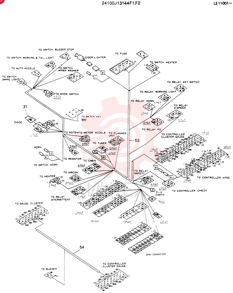 PANEL ASSY,INST 24100J13144F1 (1)