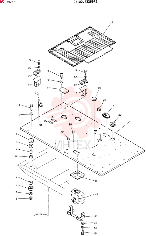 PLATE ASSY,FLOOR 24100J13289F2