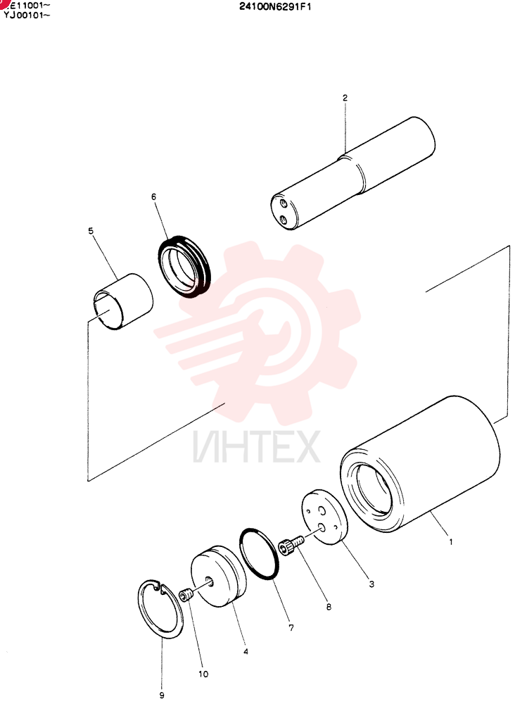 ROLLER, TRACK 24100N6291F1