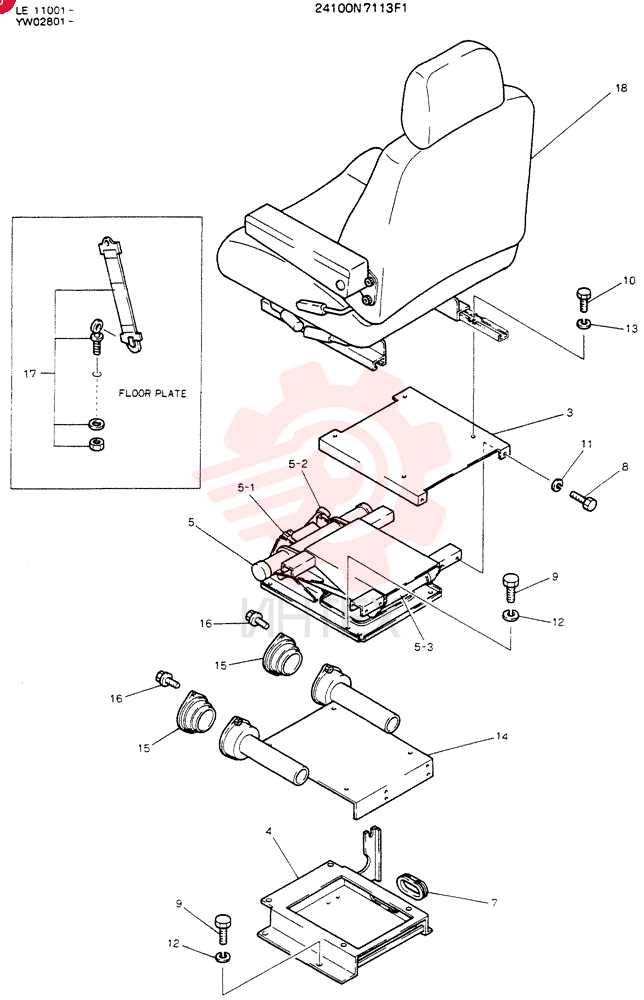 SEAT ASSY 24100N7113F1