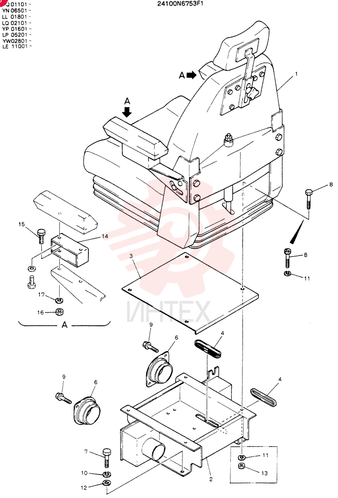 SEAT ASSY 24100N6753F1