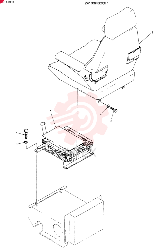 SEAT ASSY 24100P3203P1