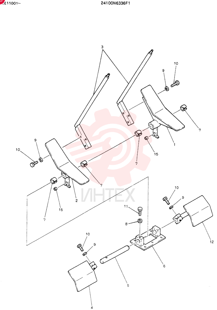 Схема (SK60) - EXCAVATOR ASN LE11001 (1/91-12/03) 24100N6336F1