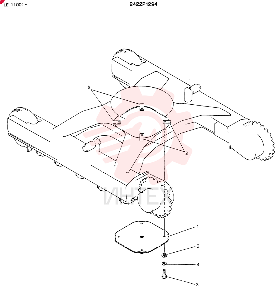 Схема (SK60) - EXCAVATOR ASN LE11001 (1/91-12/03) 2422P1294