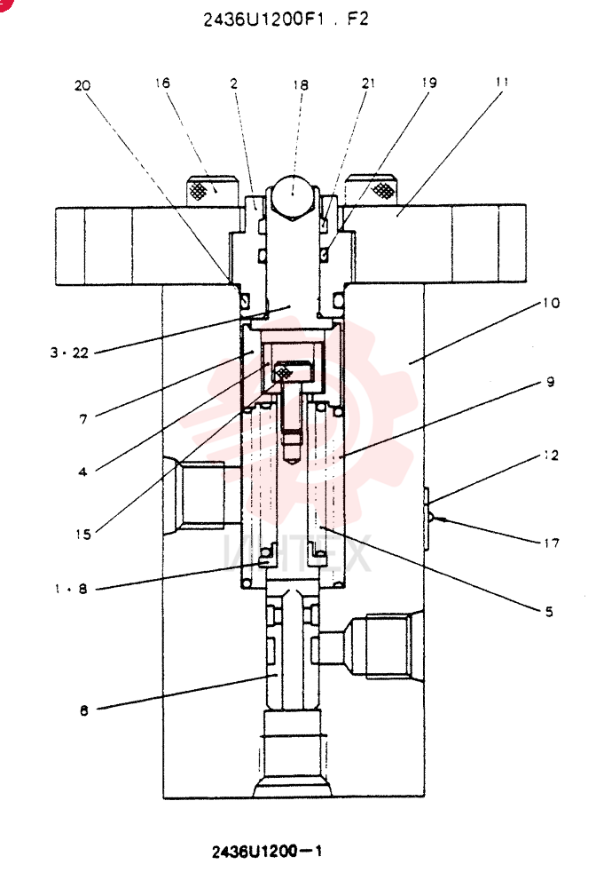 Схема (SK60) - EXCAVATOR ASN LE11001 (1/91-12/03) 2436U1200F1
