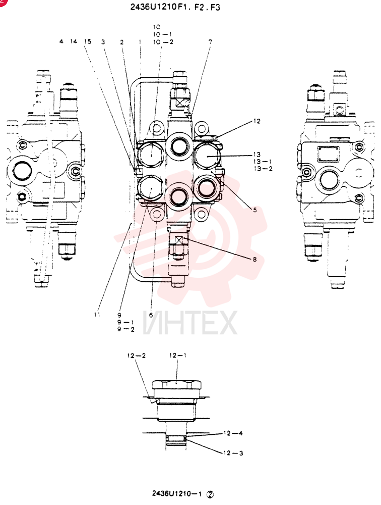 Схема (SK60) - EXCAVATOR ASN LE11001 (1/91-12/03) 2436U1210F1