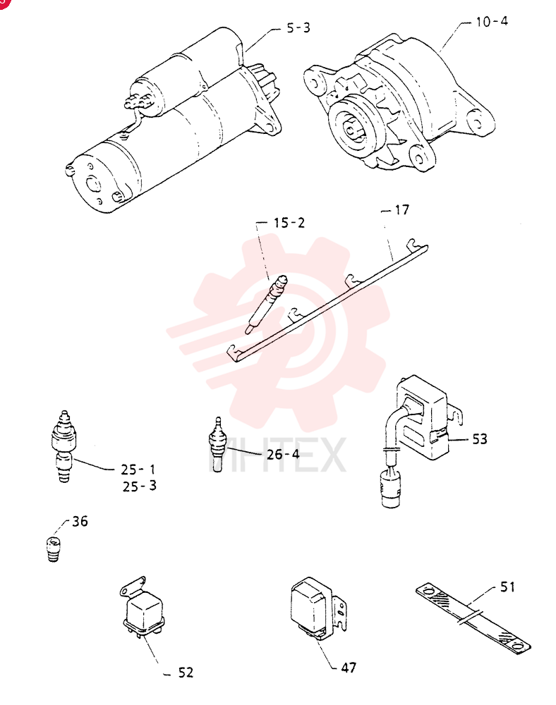 STARTER MOTOR VI8944234520 (1)