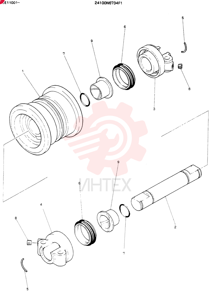 TRACK ROLLER 24100N6734F1