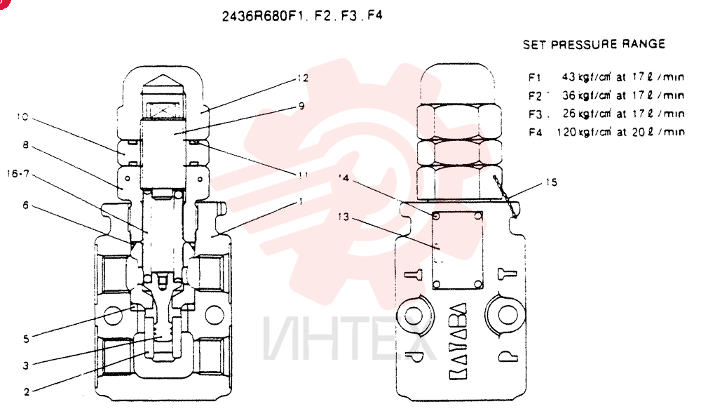 VALVE PRESSURE RELIE 2436R680F1
