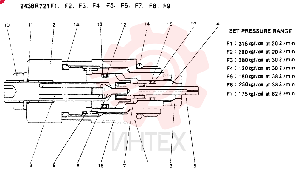 VALVE PRESSURE RELIE 2436R721F1