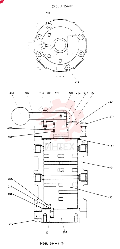 VALVE 2436U1244F1