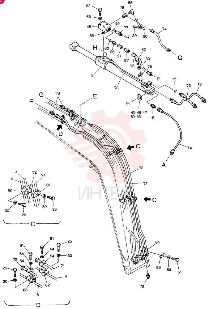 BOOM ASSY, 3.7M 24100J15309F1 (1)