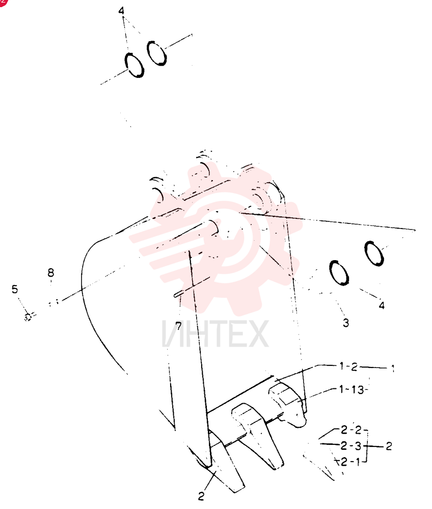 BUCKET ASSY, 0.1M3
