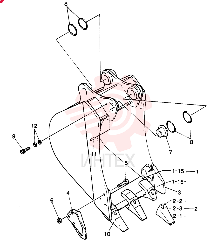 BUCKET ASSY, 0.2M3