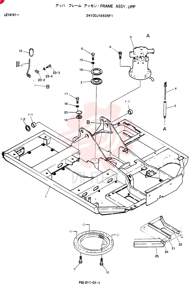 FRAME ASSY, UPP 24100J14505F1