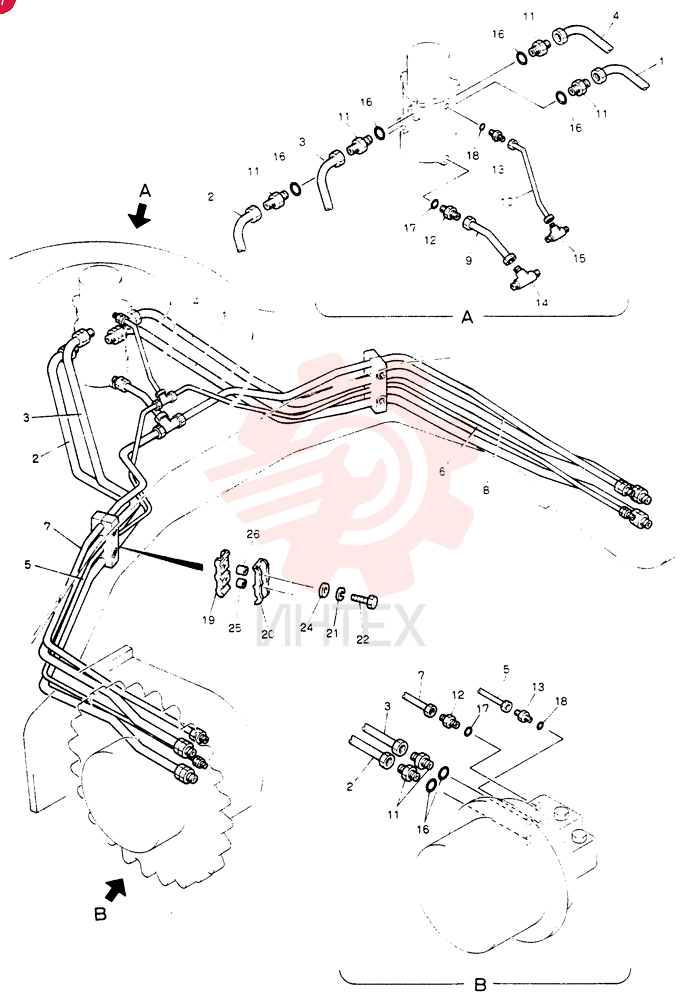 HYDR LINES, LOW 24100J14382F1