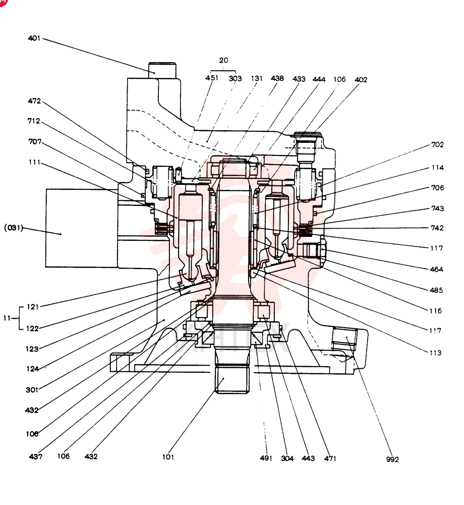 HYDRAULIC MOTOR 2441U814F1