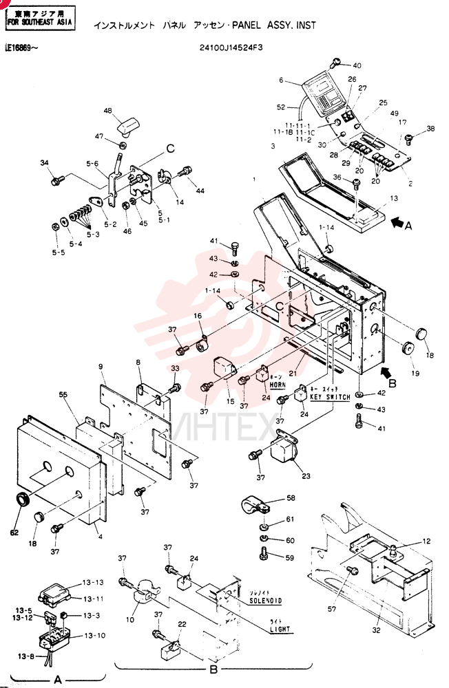 PANEL ASSY, INST 24100J14524F3 (3)
