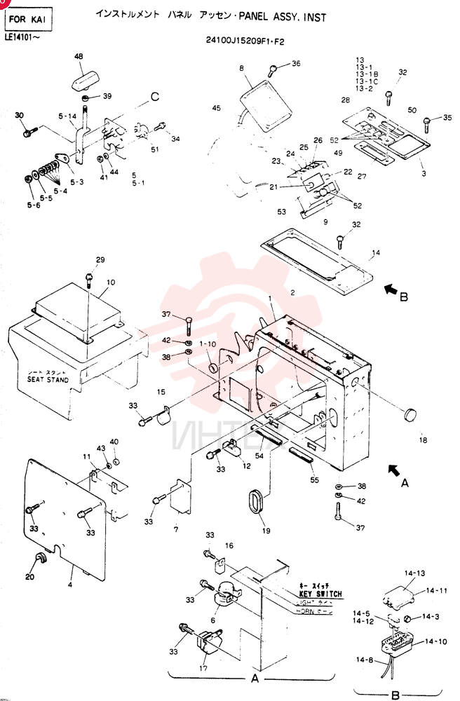 PANEL ASSY, INST 24100J15209F1 (3)