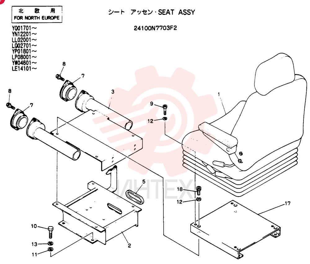 SEAT ASSY 24100N7703F2