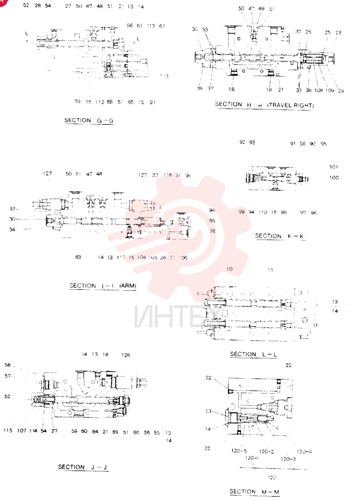 Схема (SK60) - MARK III EXCAVATOR BTW LE14101 - LE17595 (1/91-1/96) 2436U2643F1 (2)
