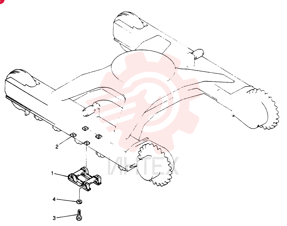 Схема (SK60) - MARK III EXCAVATOR BTW LE14101 - LE17595 (1/91-1/96) 2422N1554